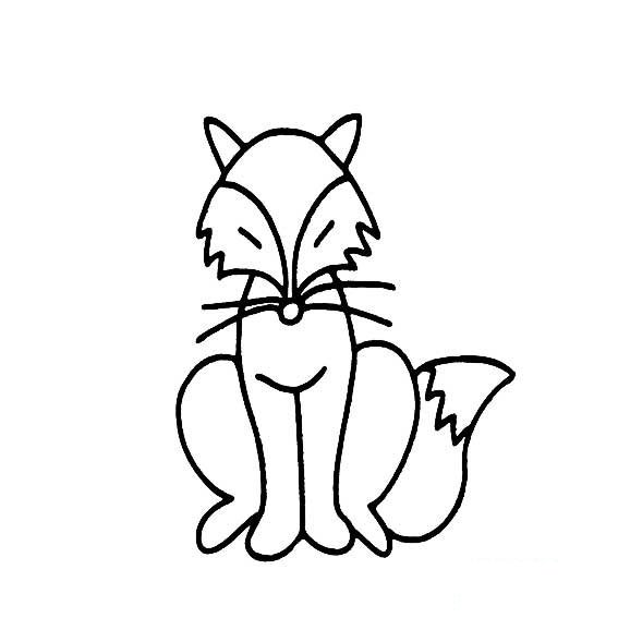 狐狸的画法画一只小狐狸