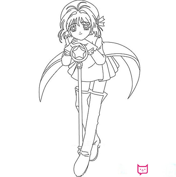 百变小樱简笔画怎么画?