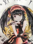 漂亮的儿童画图片，动漫人物时崎狂三