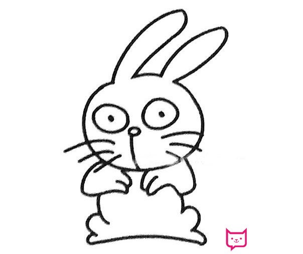 兔子简笔画图片大全，超可爱的小兔子（6张）
