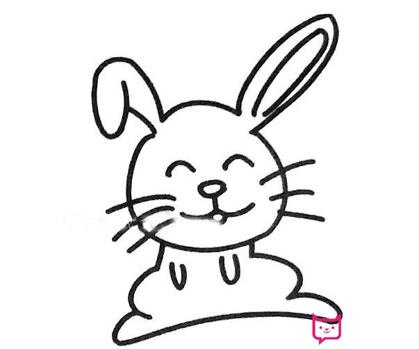 兔子简笔画图片大全，超可爱的小兔子（6张）