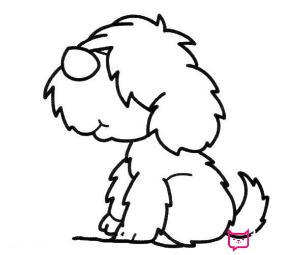 1一6年级画画图片大全，可爱的小狗简笔画