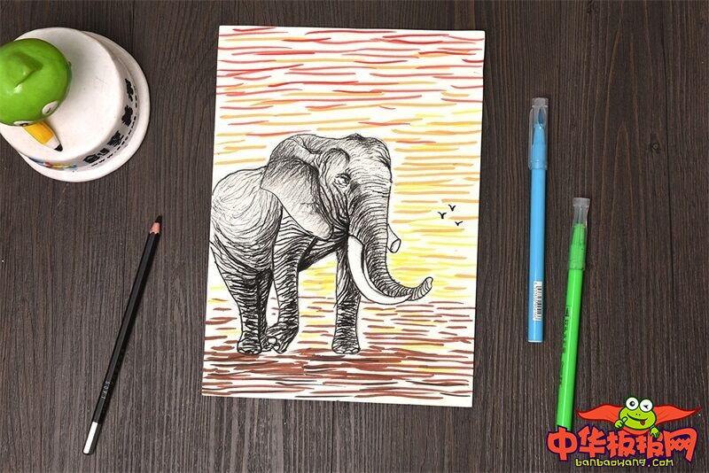 少儿画画大全简单漂亮,精选的儿童美术作品图片