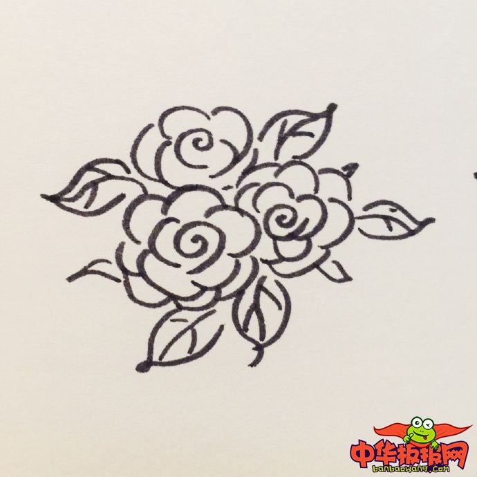 玫瑰花怎么画简单好看,玫瑰花简笔画图片大全