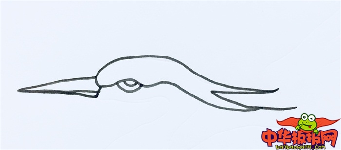 飞翔的白鹭简笔画