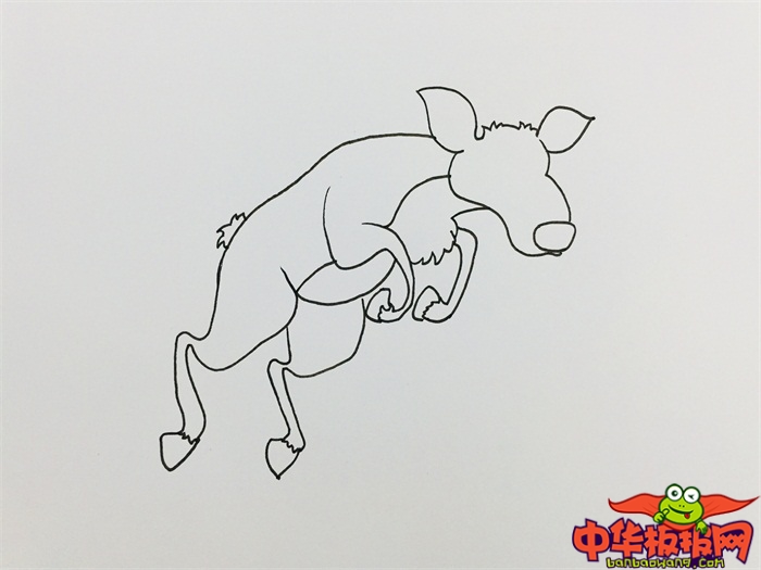 羚羊简笔画步骤