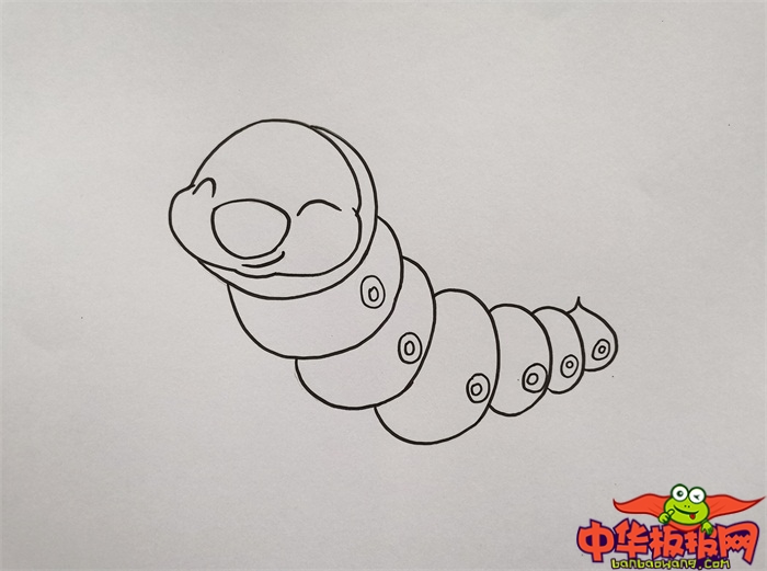 怎样画蚕宝宝简笔画