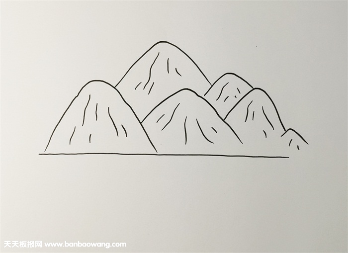 高山流水怎样画简单