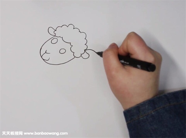绵羊怎么画