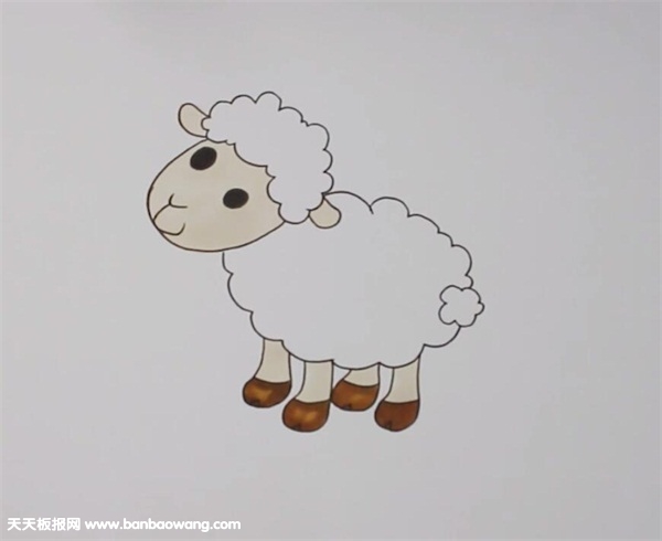 绵羊怎么画