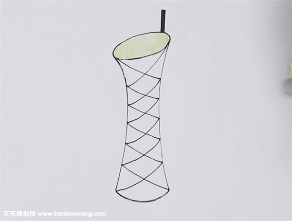 简易广州塔怎么画