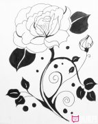 好看的花卉植物简笔画