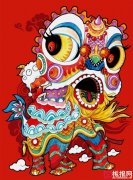 中国舞龙儿童画,中国风儿童画图片