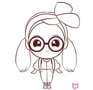 可爱的小姐姐简笔画图片，好看的人物简笔画