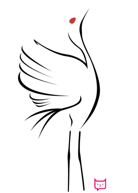 简单的丹顶鹤画法