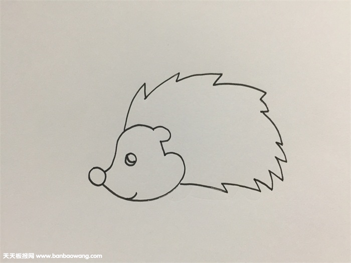 刺猬简单画法