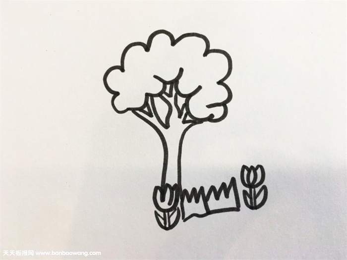 花草树木怎么画