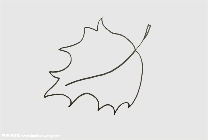 落叶怎么画