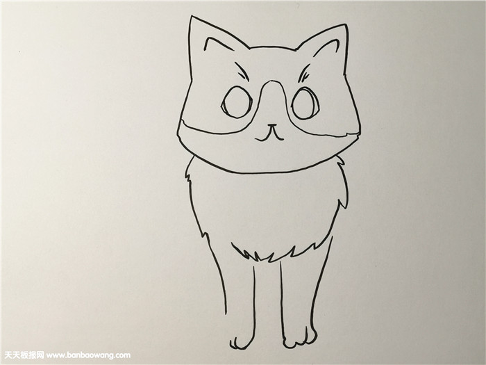 小猫怎么画一步一步教
