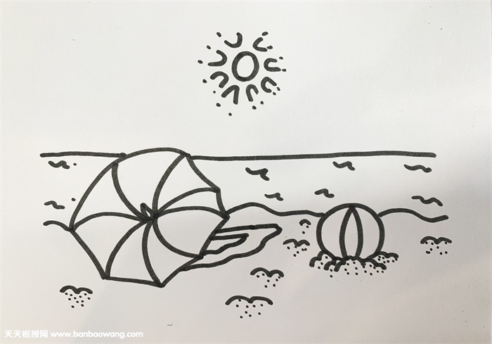 关于夏天的画简单漂亮