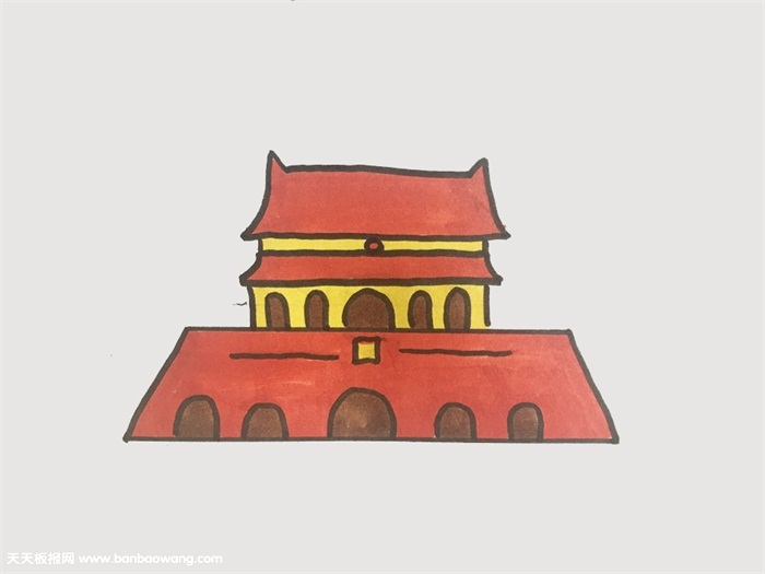 北京天安怎么画漂亮