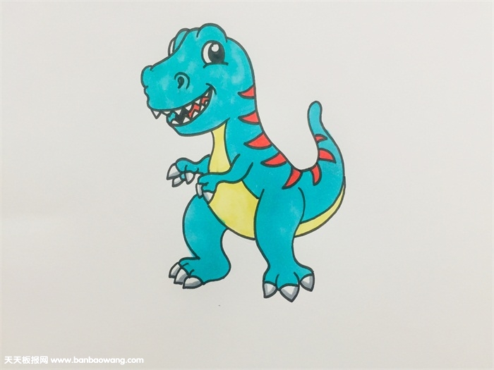 简笔霸王龙画法