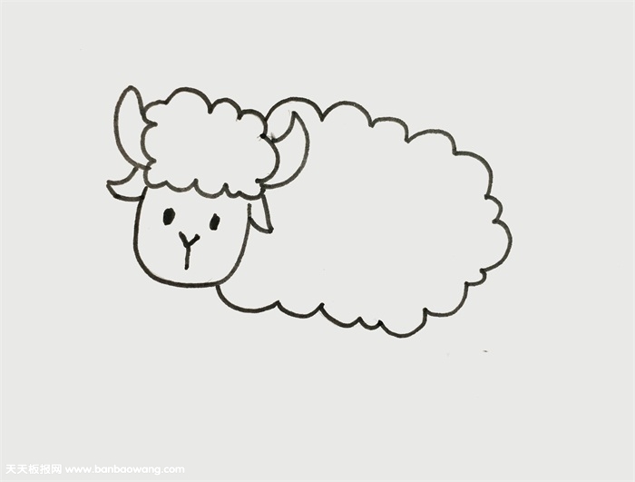 小羊怎么画简单又漂亮