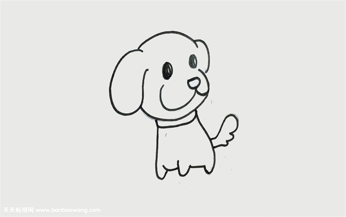 怎么画狗漂亮又简单