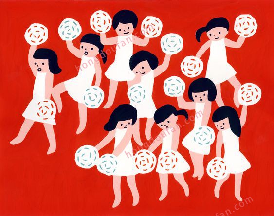 跳舞的女孩子 简笔画大全 简笔画 第3张-红豆饭小学生简笔画大全 跳舞的女孩子 简笔画大全 简笔画 第3张