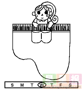 漂亮女孩在弹钢琴简笔画