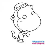 q版可爱猴子简笔画