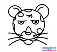 豹子头像简笔画图片