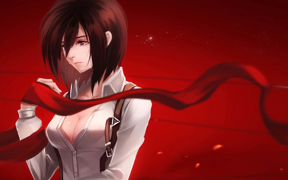 三笠阿克曼动漫美女图片