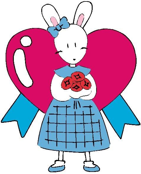 呆萌可爱卡通小兔子表情包大全图片