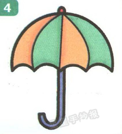 雨伞简笔画
