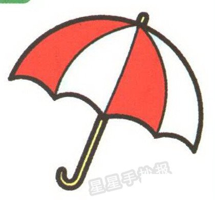 雨伞简笔画