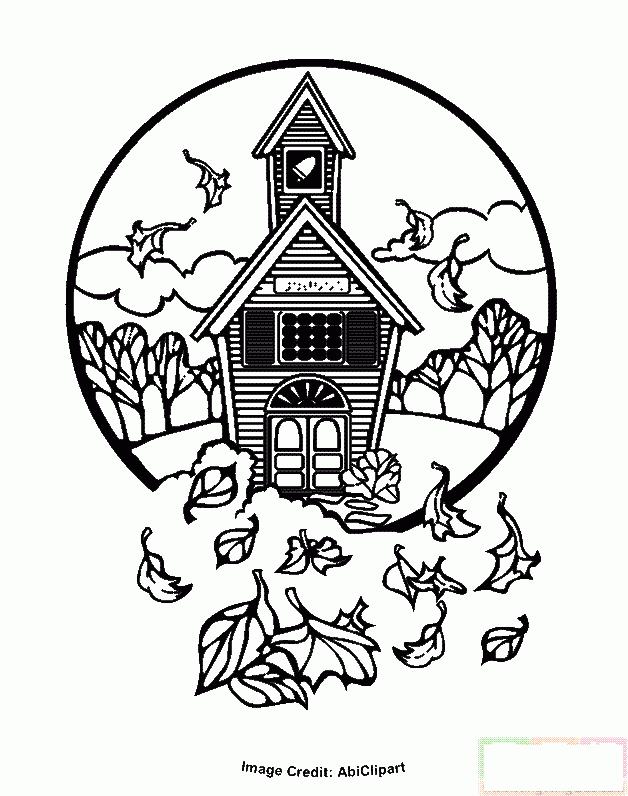 秋天来了树叶落下简笔画