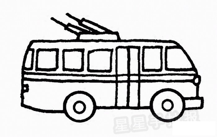 电车简笔画