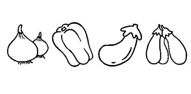 秋天的蔬菜简笔画图片