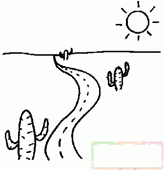 路边的仙人掌简笔画