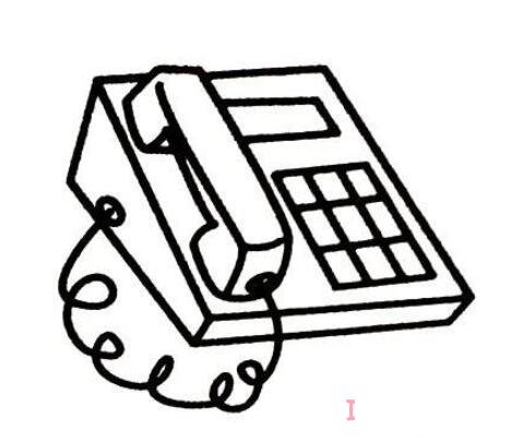 手提电话机怎么画简笔画教程简单